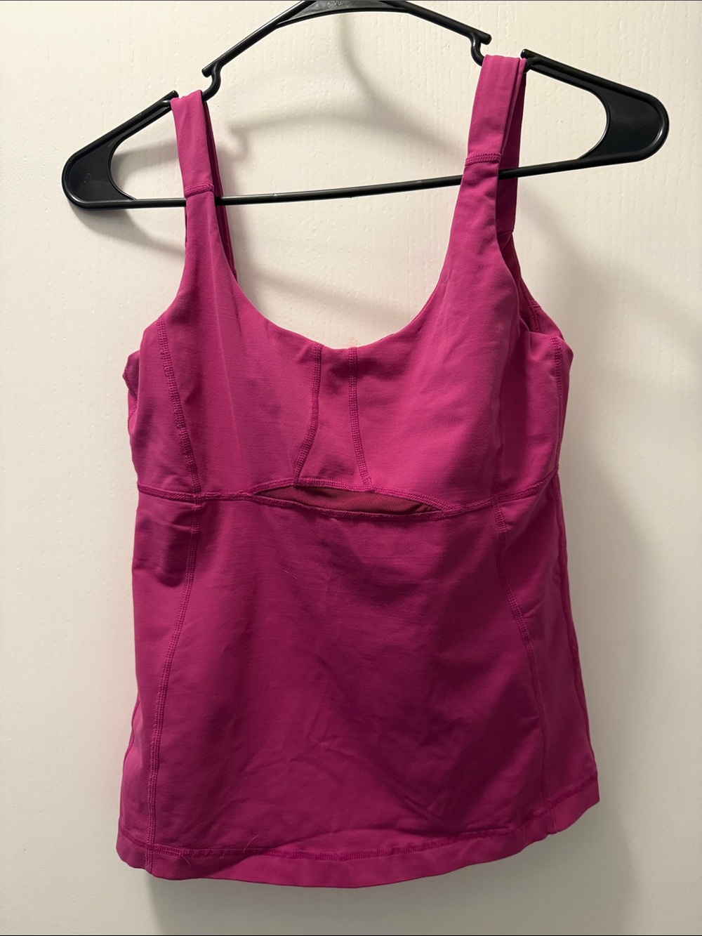 lululemon athletica Bright Magenta Workout Tank with Built-In Shelf